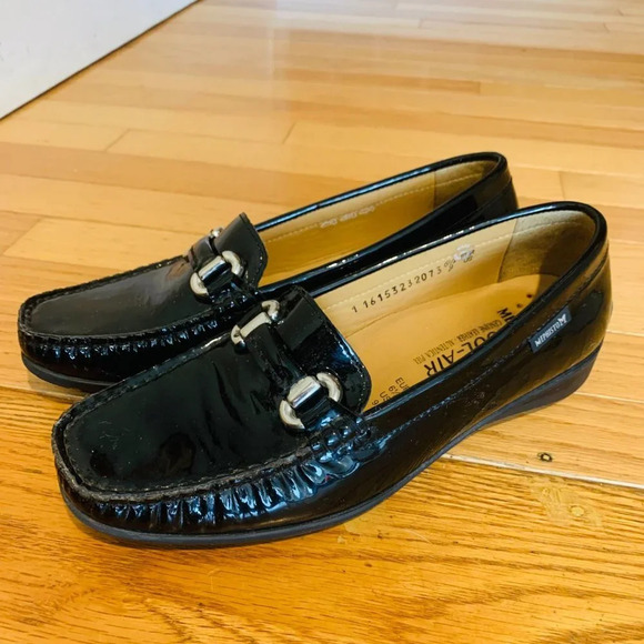 Mephisto 'Cool Air' Loafers Women's Shoes Patent Leather Slip On Moc Size 9 - Picture 2 of 14